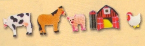 Farm Animals Assortment - 1in to 1 3/4in